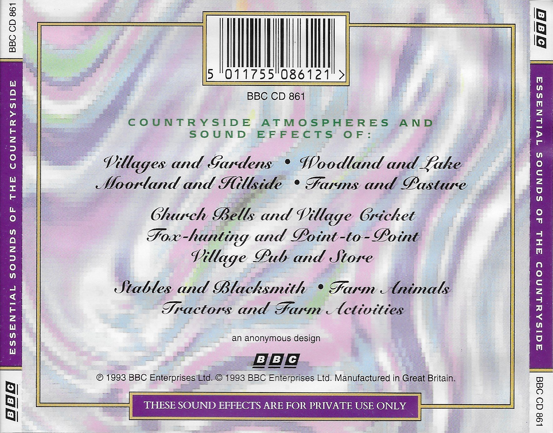 Back cover of BBCCD861